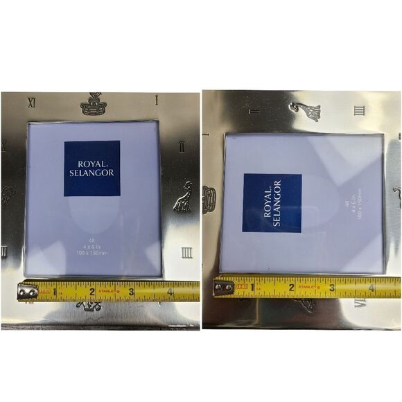 ROYAL Selangor Pewter 4×6 Baby Photo Picture Frame - Picture 17 of 17